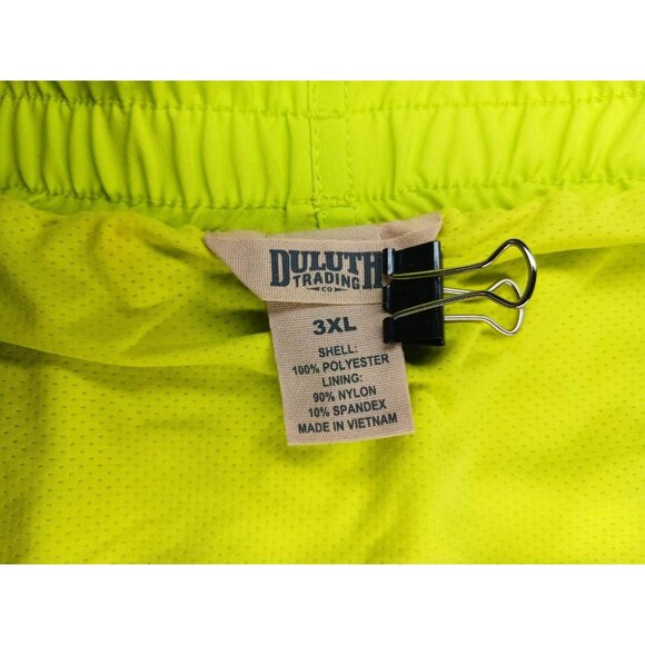 Duluth Trading Pier Genius Swim Trunks 3XL XXXL Yellow Tan Colorblock Lined - Picture 10 of 11